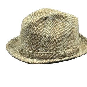Beacon Hill brown blue tweed vintage fedora